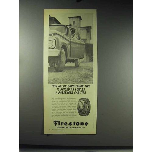 1966 Firestone Transport Nylon Cord Truck Tire Ad