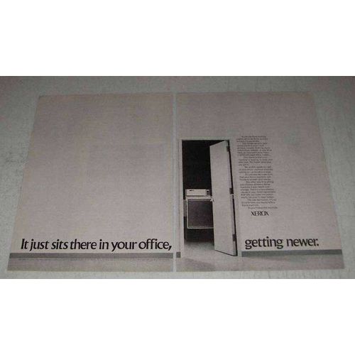 1970 Xerox Copiers Ad - It Sits There Getting Newer