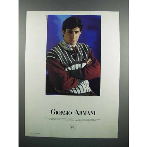 1983 Giorgio Armani Fashion Ad