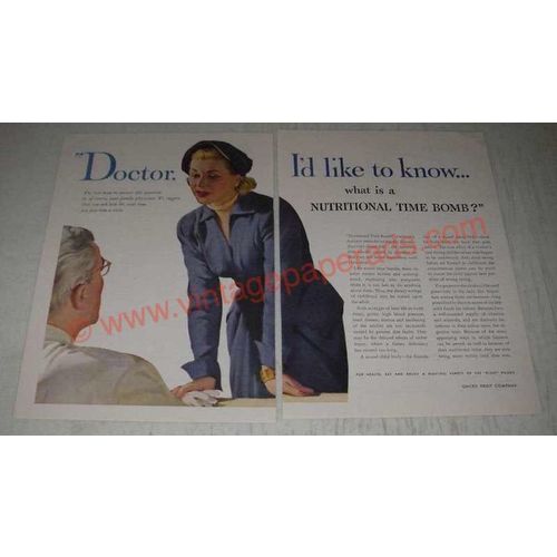 1952 United Fruit Company Ad - Doctor. I'd like to know