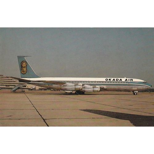 Okada Air Boeing B707 355C Civil Aviation Postcard (A25204)