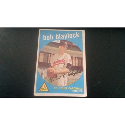 1959 Topps Card # 211 Bob Blaylock Good (2) St Louis Cardinals
