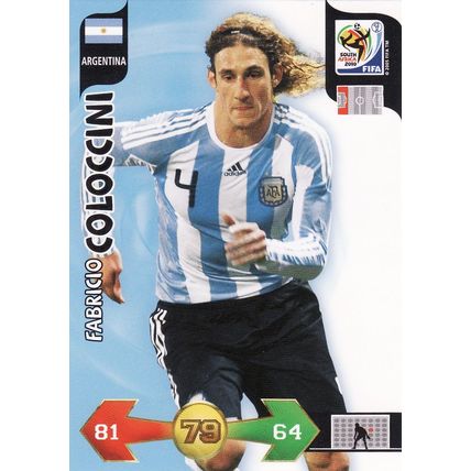 Adrenalyn XL World Cup 2010 Fabricio Coloccini Argentina