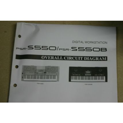 Yamaha PRS-S550/PRS-S550B Digital Workstation Overall Circuit Diagram