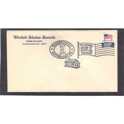 Event Senate Smithsonian 1338F 8c Flag (No Cachet-U/A) CV41184