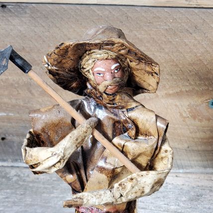 Paper Mache Mexican Folk Art - Peasant Farmer