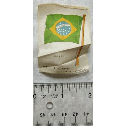 B.D.V. Cigarette silk, 20th Series, No. 43, Brazil