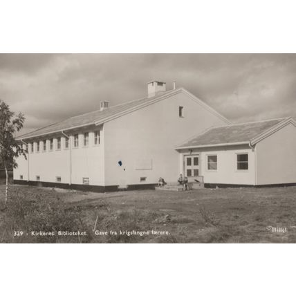 Kirkenes Biblioteket Gave Fra Krigsfangne Laerere Norway Postcard