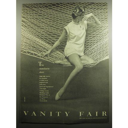 1957 Vanity Fair Mandarin Shirt Advertisement - Photo by Mark Shaw