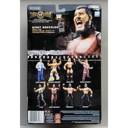 wwe wwf ljn deluxe classic superstars 1 of 500 giant gonzales wrestling figure