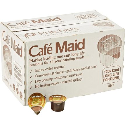 Coffee Creamer Luxury Café Maid Serving x120 Pots Individual Portions Jigger Box