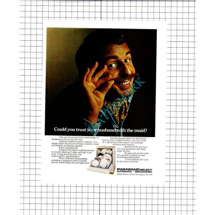Swanmaid Dishwasher ADVERT - 1972 Clipping / Print
