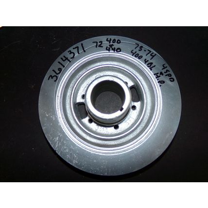 1972 Dodge Plymouth 400 440 Crankshaft Vibration Dampener 400 4V + 4 Speed + HP
