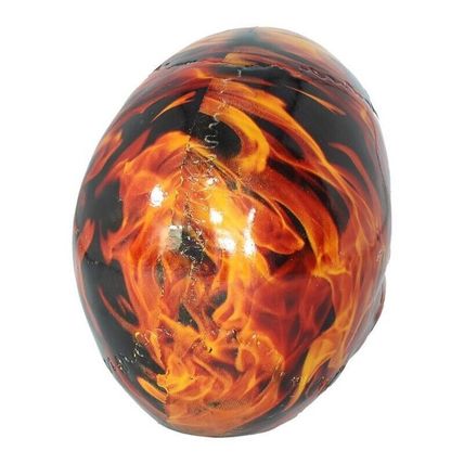 Inferno 19cm Skull sculpture figurine flame design