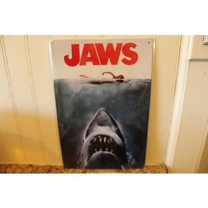 TIN SIGNS 8X12 THE MOVIE ROY SCHEIDER JAWS