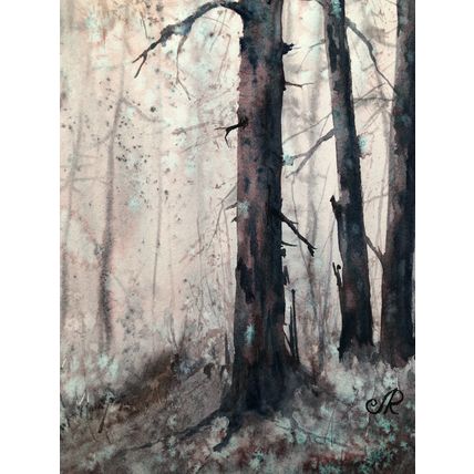 Forest Watercolor Painting Original
