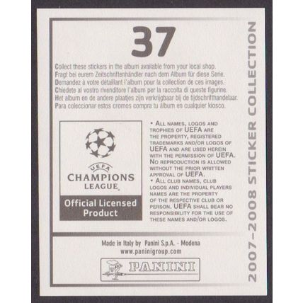 Panini Stickers - Champions League 2007-08 #37 Mathieu Flamini (Arsenal FC)