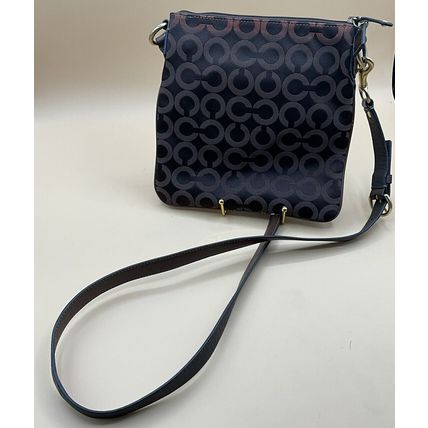 A rare Vintage Brown Classic C Print Coach Crossbody See Description!