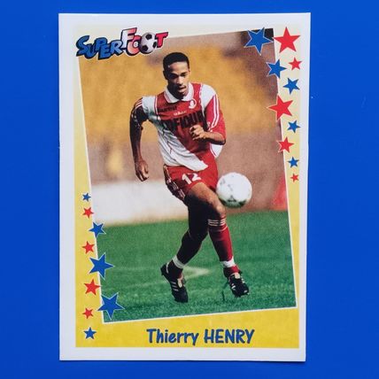 98/99 Panini Superfoot 1998 1999 Thierry Henry Sticker #145
