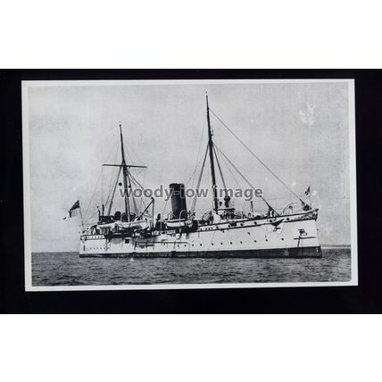 na9591 - Royal Navy Warship - HMS Barrosa - built 1890 - photograph
