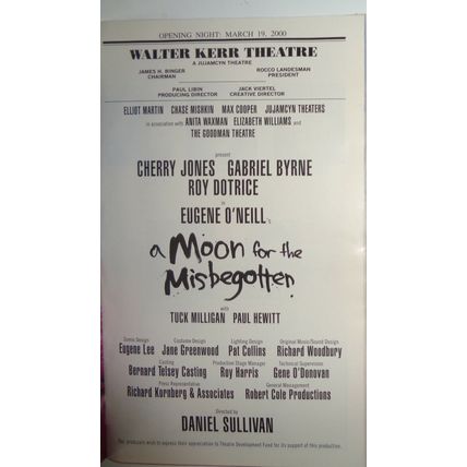A MOON FOR THE MIS-BEGOTTEN - PLAYBILL - OPENING NIGHT: MARCH 19, 2000