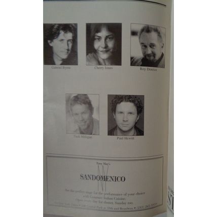 A MOON FOR THE MIS-BEGOTTEN - PLAYBILL - OPENING NIGHT: MARCH 19, 2000