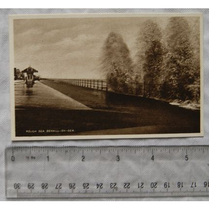 vintage postcard Bexhill on Sea - Rough Sea