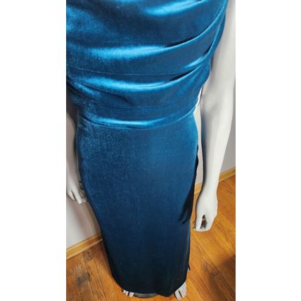 Sexy Beautiful Dress Women's Emerald Green Velvet V Neck Party Formal NWT