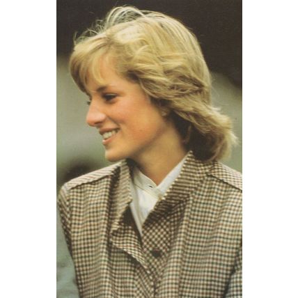 Princess Diana Balmoral Scotland Honeymoon Portrait Postcard