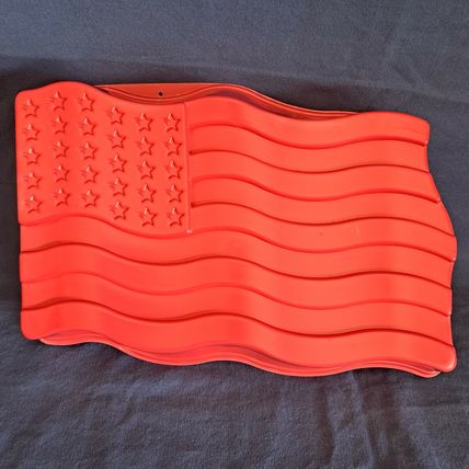 AMERICAN FLAG JELL-O MOLD Big Jello Jiggler United States America Gelatin