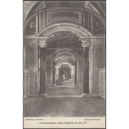 Galleria di Pio IV, Biblioteca Vaticana, c.1910 - Sansaini Cartolina