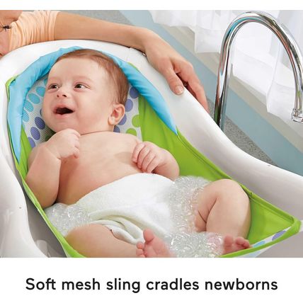 Fisher-Price Baby to Toddler Bath 4-In-1 Sling ‘N Seat Tub with Removable Infant