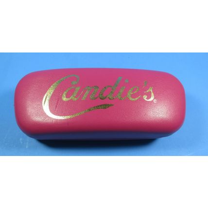 Candie's Hard Clamshell Sunglasses Eyeglasses Case Pink Gold Velvet CAV2010