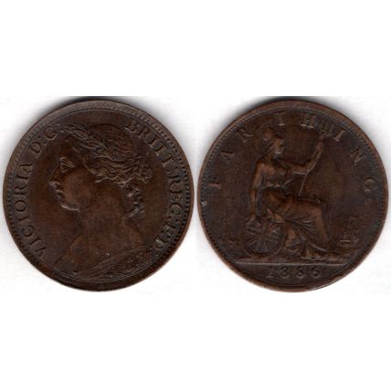 Great Britain. Victoria. Farthing 1886. dy21412
