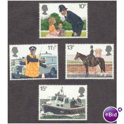 Great Britain 1979 Metropolitan Police Unmounted Mint NHM SG 1100-1103 Stamp