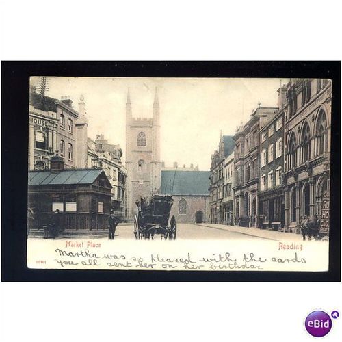 Berkshire READING Market Place Postcard by Stengel (16301)
