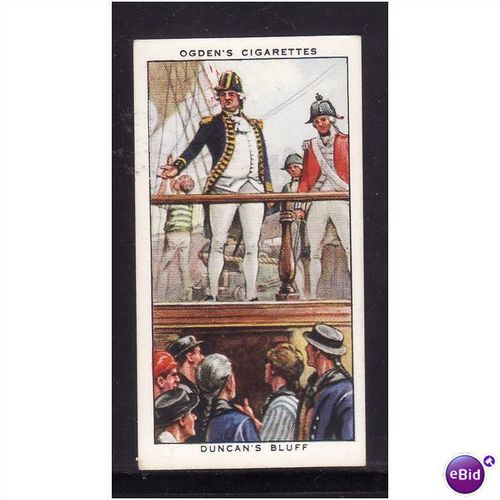 Ogden's Cigarette Card 1939 Sea Adventure No 19 Duncans Bluff Fine Mint