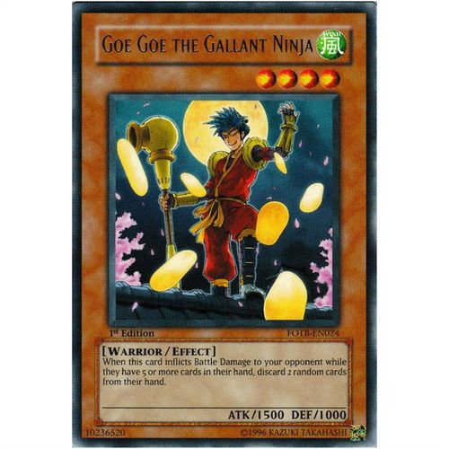 YuGiOh Force of the Breaker - FOTB-EN024 - Goe Goe The Gallant Ninja - 1st Ed