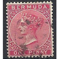 Bermuda 1886 SG24 1d Carmine-Rose Fine Used .. .