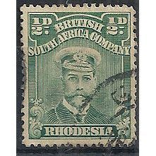 Rhodesia 1913 SG186 1/2d Blue-Greene Fine Used ...