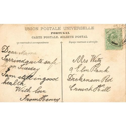 Antique Portugal PC 1906 - Lisboa - Caes de Olterro (Quai de l'Eltorro)