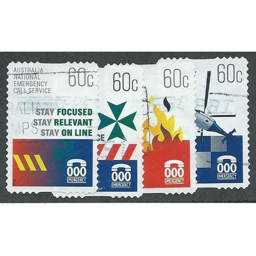 AUS 2010 SET (S/A) 'EMERGENCY SERVICES' (4v) FINE USED (EBID35-975)