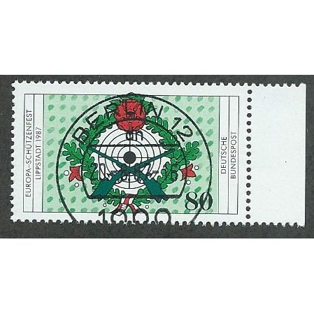 GER 1987 80pf '7TH EUROPEAN RIFLEMENS FESTIVAL' FINE USED (EBID49-429)