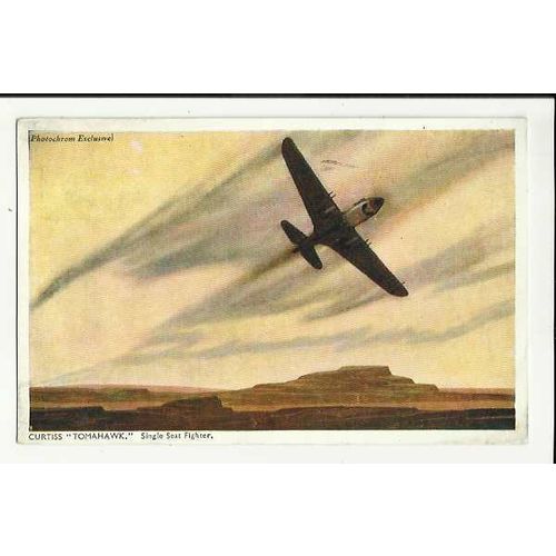 Aviation CURTISS TOMAHAWK Art Postcard by Photochrom