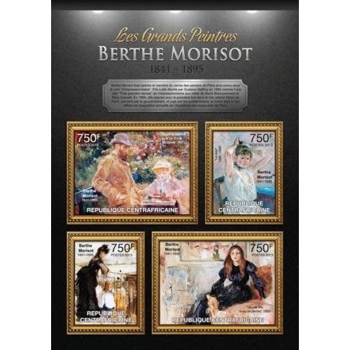 CENTRAL AFRICA 2013 SHEET MNH BERTHE MORISOT ART PAINTINGS ARTE PINTURA