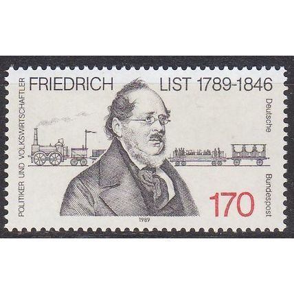 GERMANY BUND [1989] MiNr 1429 ( **/mnh ) Eisenbahn