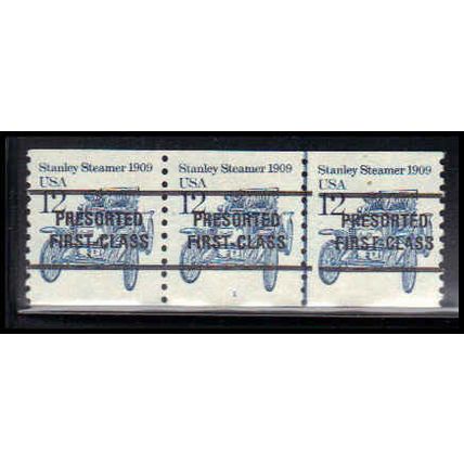 2132a 12c Stanley Steamer Very Fine MNH Dry Gum PNC 1/3 Gap 1L PA2666