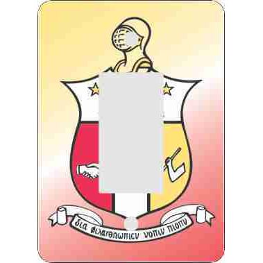 Kappa Alpha Psi Rocker Switch Plate (African American Fraternity-Sorority Light