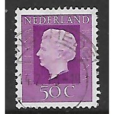 NETHERLANDS 1969 50c PURPLE QUEEN JULIANA SG 1073a FINE USED#