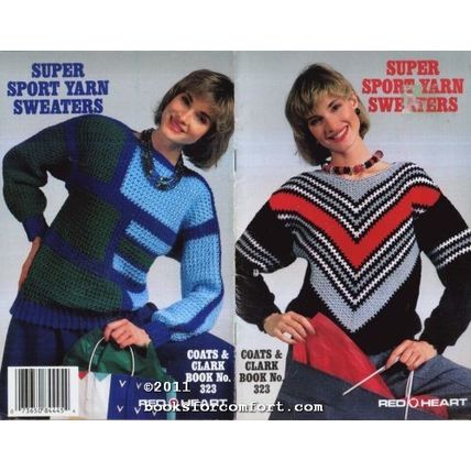 Super Sport Yarn Sweaters Book No 323